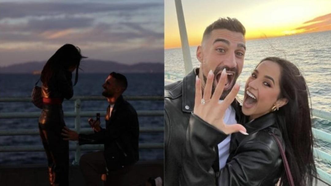 El futbolista Sebastián Lletget le pidió matrimonio a la cantante Becky G